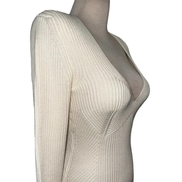GAUGE81 Artik Dress in Ivory Large New Womens Sweater Knit Mini - Picture 6 of 12